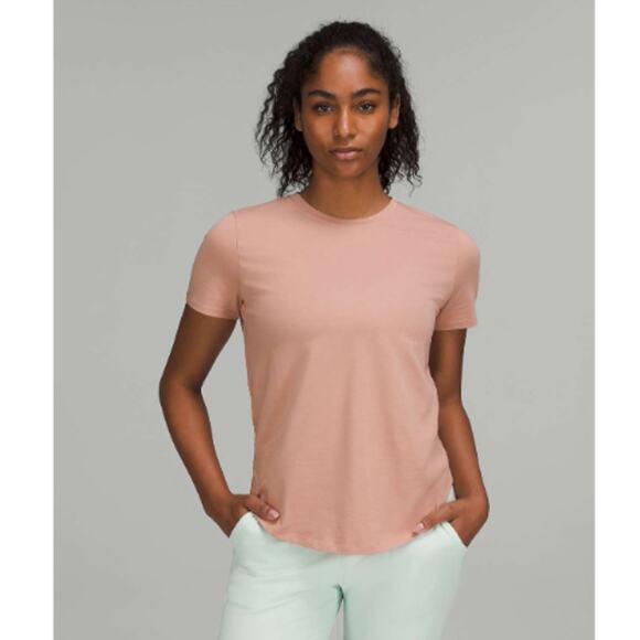 Lululemon Love Crew T-Shirt Pink Clay size 14 - Picture 1 of 5